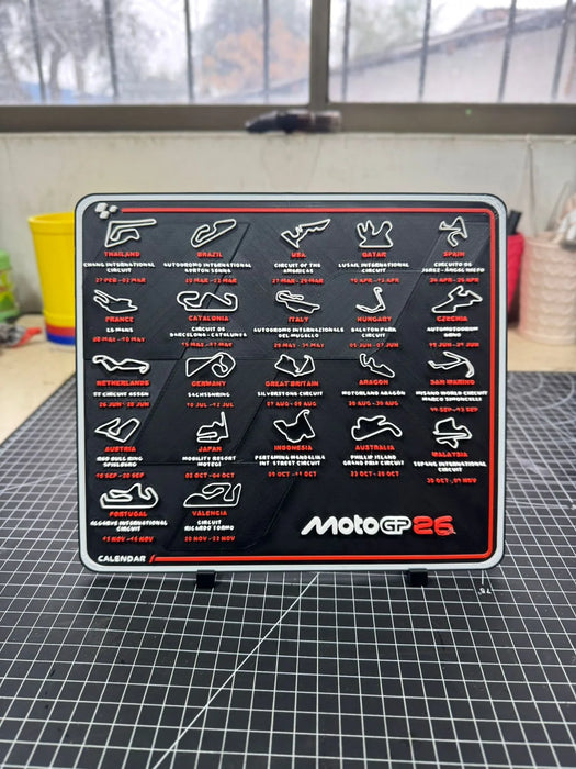 Calendario Moto GP impreso en 3D Chile - Figura decorativa personalizada impresa en 3D