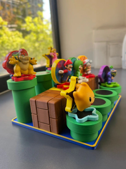 STAND para juguetes de McDonalds de Super Mario Galaxy impreso en 3D Chile - Figura decorativa personalizada impresa en 3D