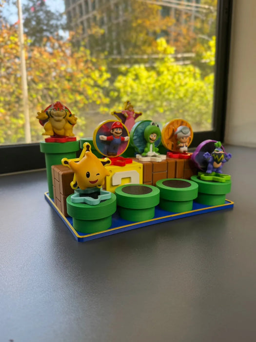 STAND para juguetes de McDonalds de Super Mario Galaxy impreso en 3D Chile - Figura decorativa personalizada impresa en 3D