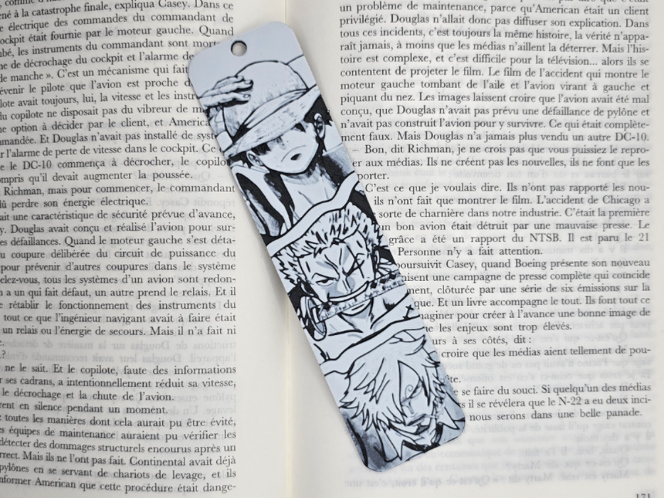 Marcapáginas inspirado en One Piece