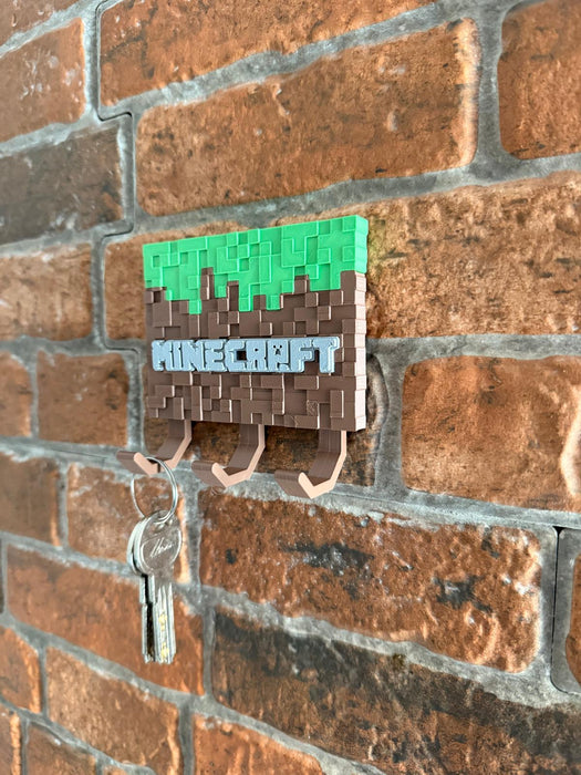 Perchero / Portallaves Minecraft – Soporte de Pared Gamer