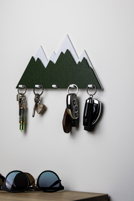 Portallaves Montaña – Soporte de Llaves Decorativo de Pared