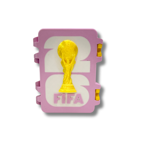 ( OFERTA CYBER)Caja De Figuritas Mundial Fifa 2026 Organizador Estuche