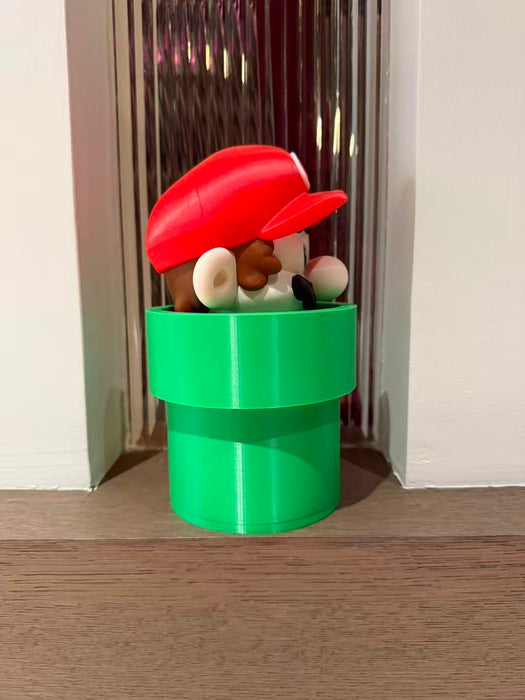 Mario saliendo de tubería – Contenedor impreso en 3D