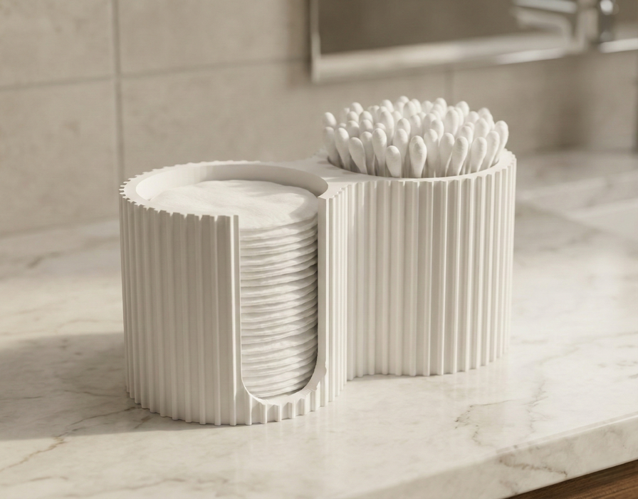 Organizador de Baño para Algodones y Cotonitos – Porta Pads y Swabs