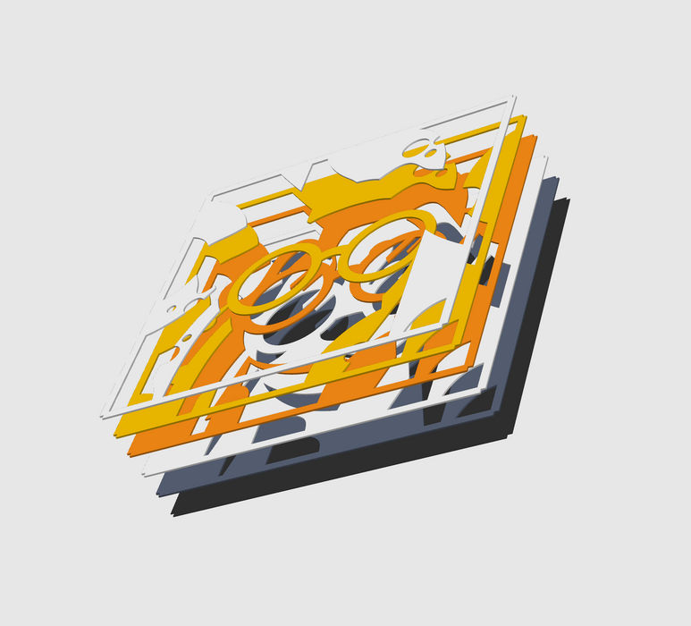 Escultura Perro Geométrico Abstracto – Decoración Moderna