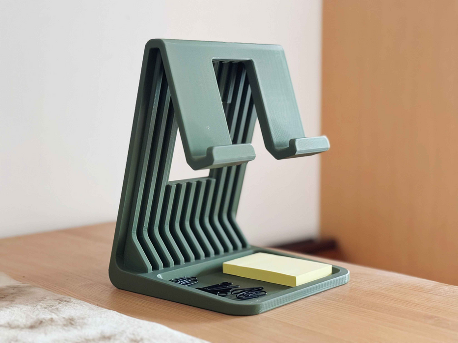 Soporte Elevador para Tablet / iPad – Base Ergonómica con Organizador