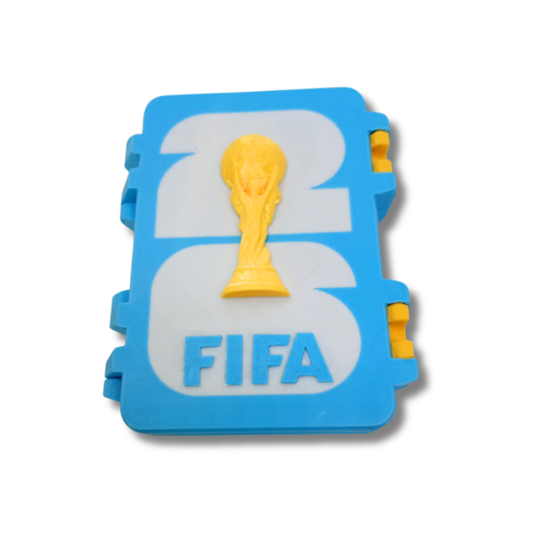 ( OFERTA CYBER)Caja De Figuritas Mundial Fifa 2026 Organizador Estuche