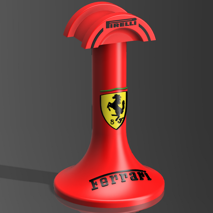 Soporte para auriculares con el logotipo del equipo de Fórmula 1
