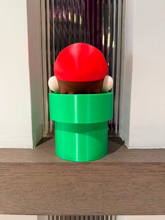 Mario saliendo de tubería – Contenedor impreso en 3D