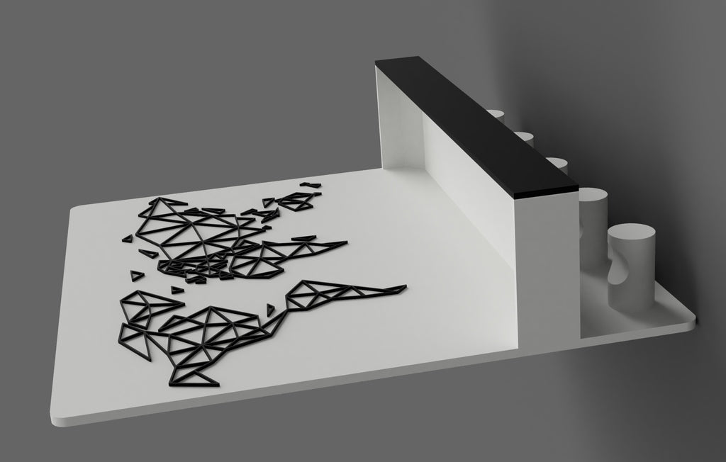 🔑 Porta Llaves con Repisa — Organizador de Entrada