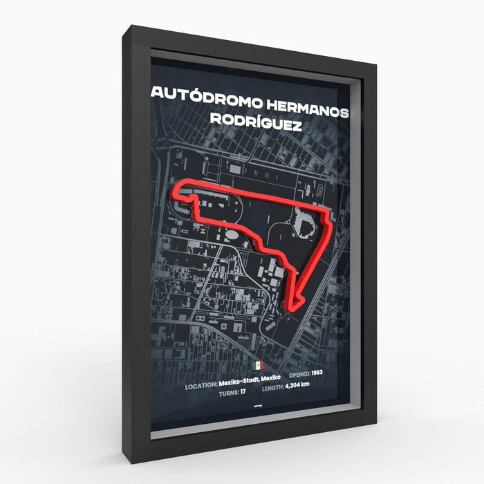 Poster 3D de las pistas de Formula 1 impreso en 3D Chile - Figura decorativa personalizada impresa en 3D