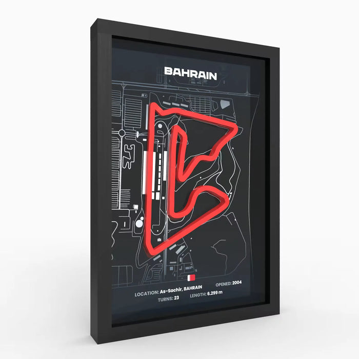 Poster 3D de las pistas de Formula 1 impreso en 3D Chile - Figura decorativa personalizada impresa en 3D