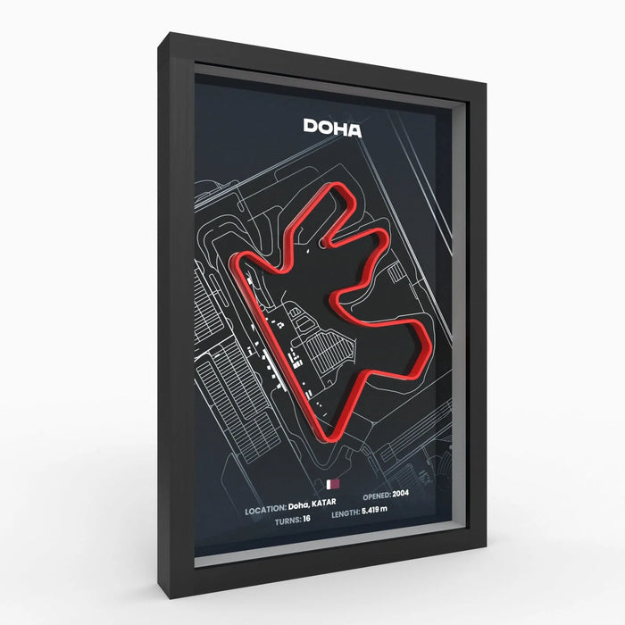 Poster 3D de las pistas de Formula 1 impreso en 3D Chile - Figura decorativa personalizada impresa en 3D