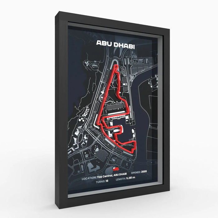Poster 3D de las pistas de Formula 1 impreso en 3D Chile - Figura decorativa personalizada impresa en 3D