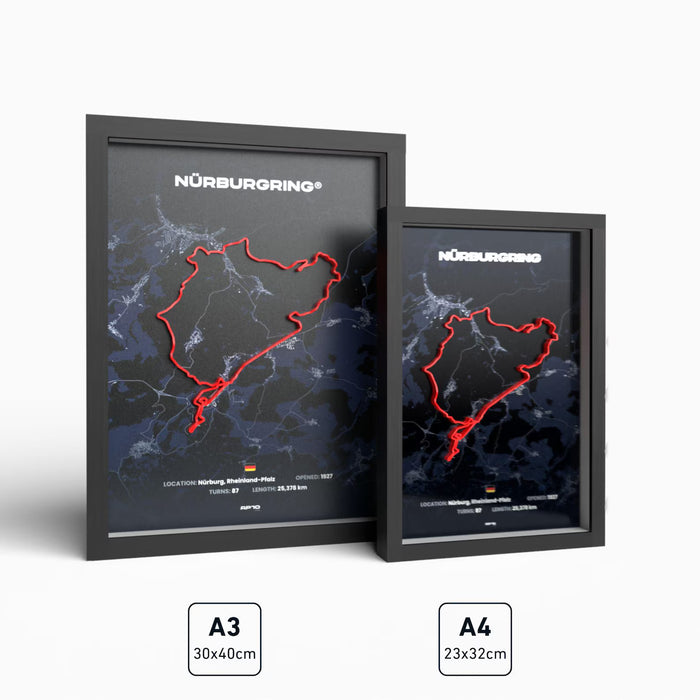 Poster 3D de las pistas de Formula 1
