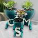 Maceta Familia con Iniciales impreso en 3D Chile - Figura decorativa personalizada impresa en 3D