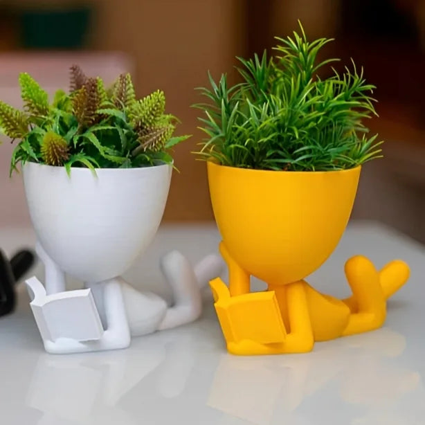 Maceta Boby Pose Lector impreso en 3D Chile - Figura decorativa personalizada impresa en 3D
