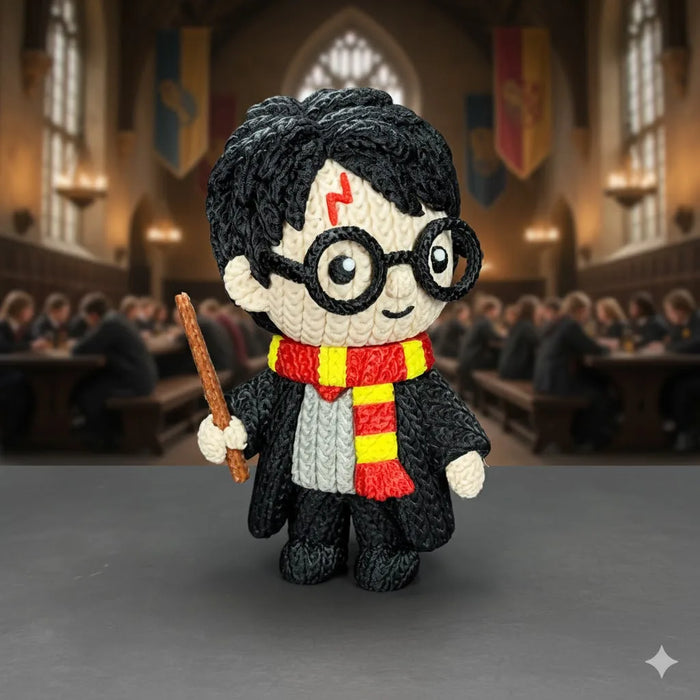 Figura Harry Potter efecto Crochet impreso en 3D Chile - Figura decorativa personalizada impresa en 3D