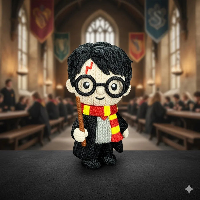 Figura Harry Potter efecto Crochet impreso en 3D Chile - Figura decorativa personalizada impresa en 3D