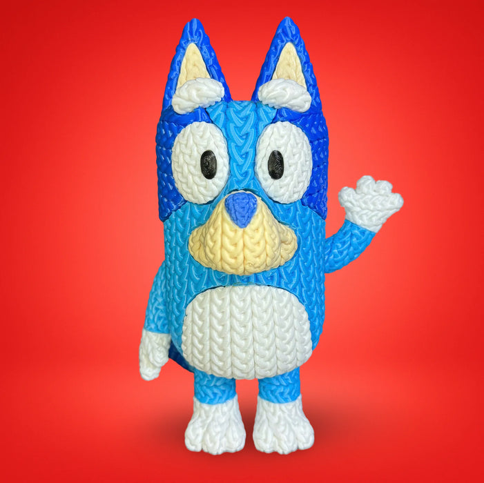 Figura Bluey efecto Crochet impreso en 3D Chile - Figura decorativa personalizada impresa en 3D