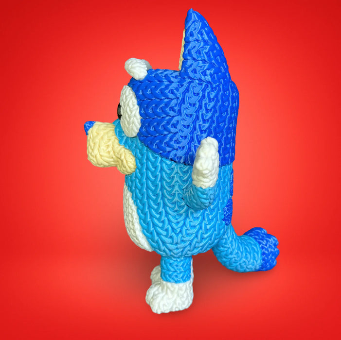 Figura Bluey efecto Crochet impreso en 3D Chile - Figura decorativa personalizada impresa en 3D