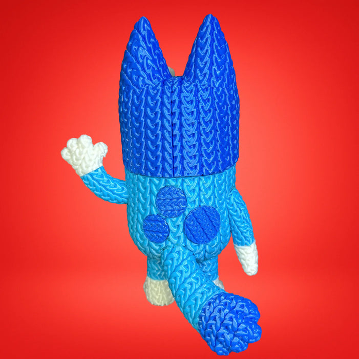 Figura Bluey efecto Crochet impreso en 3D Chile - Figura decorativa personalizada impresa en 3D
