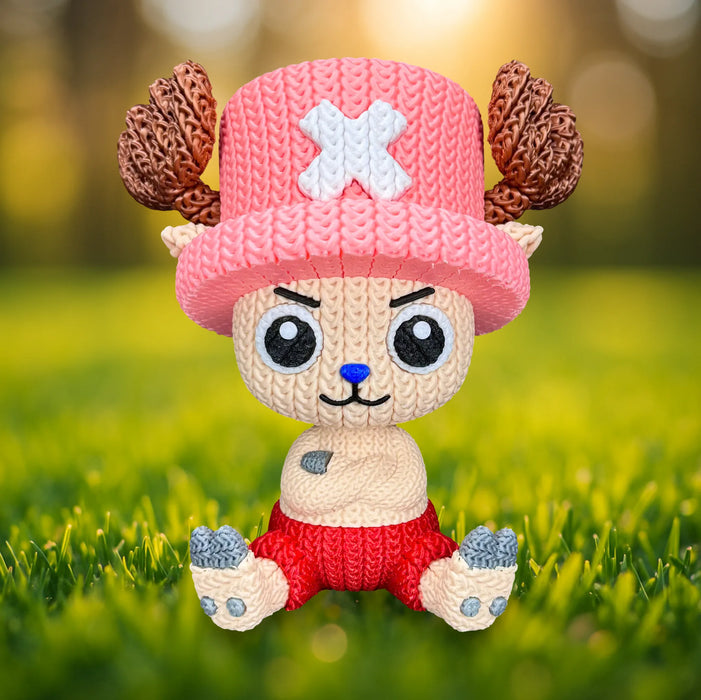 Figura Chopper efecto Crochet - One Piece impreso en 3D Chile - Figura decorativa personalizada impresa en 3D