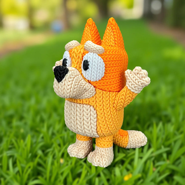 Figura Bingo efecto Crochet impreso en 3D Chile - Figura decorativa personalizada impresa en 3D