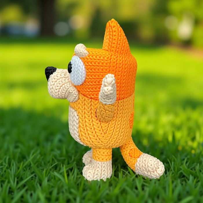 Figura Bingo efecto Crochet impreso en 3D Chile - Figura decorativa personalizada impresa en 3D