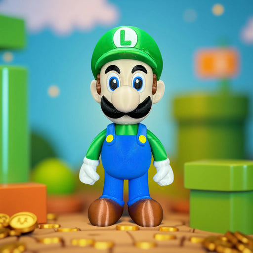 Figura Luigi - Super Mario impreso en 3D Chile - Figura decorativa personalizada impresa en 3D