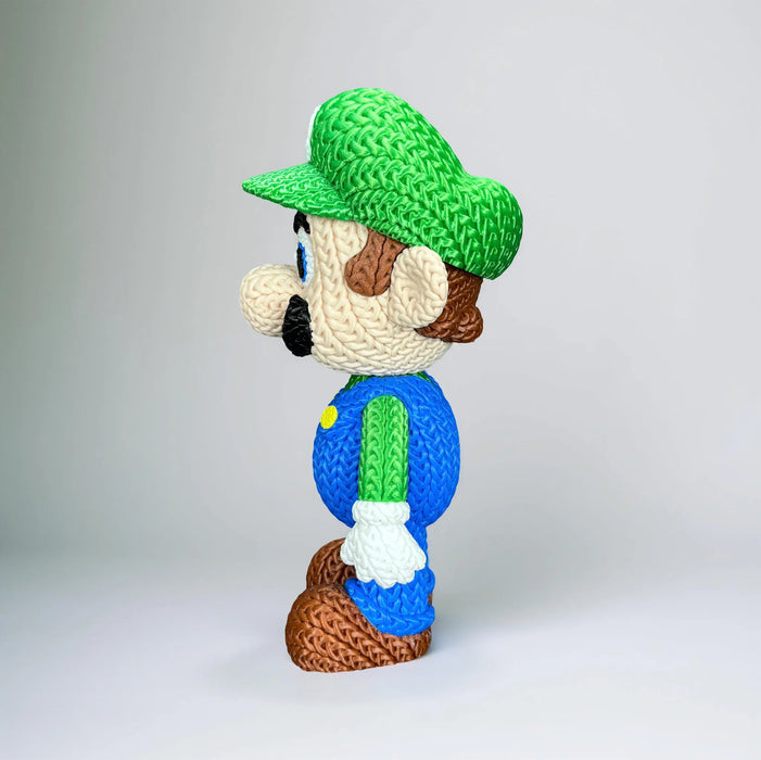 Figura Luigi Bross efecto Crochet - Super Mario impreso en 3D Chile - Figura decorativa personalizada impresa en 3D