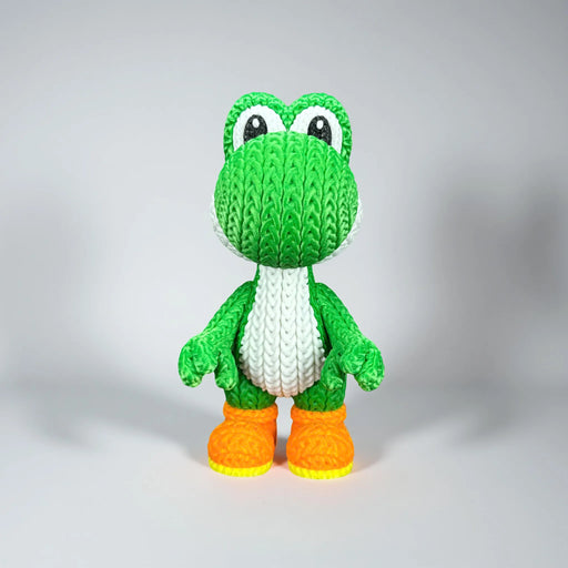Figura Yoshi efecto Crochet - Super Mario impreso en 3D Chile - Figura decorativa personalizada impresa en 3D