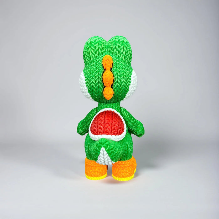 Figura Yoshi efecto Crochet - Super Mario impreso en 3D Chile - Figura decorativa personalizada impresa en 3D