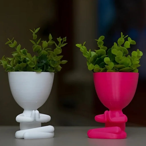 Maceta Boby Pose Zen impreso en 3D Chile - Figura decorativa personalizada impresa en 3D